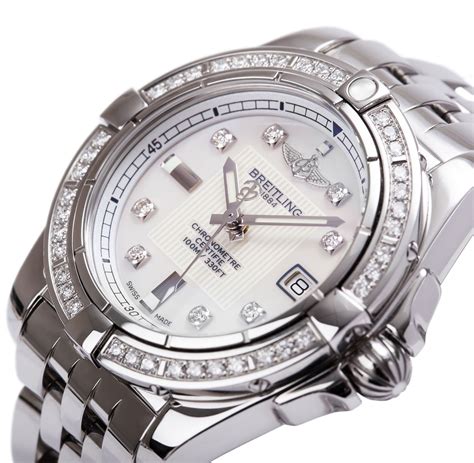 diamond breitling watches for sale|breitling diamond women's watches.